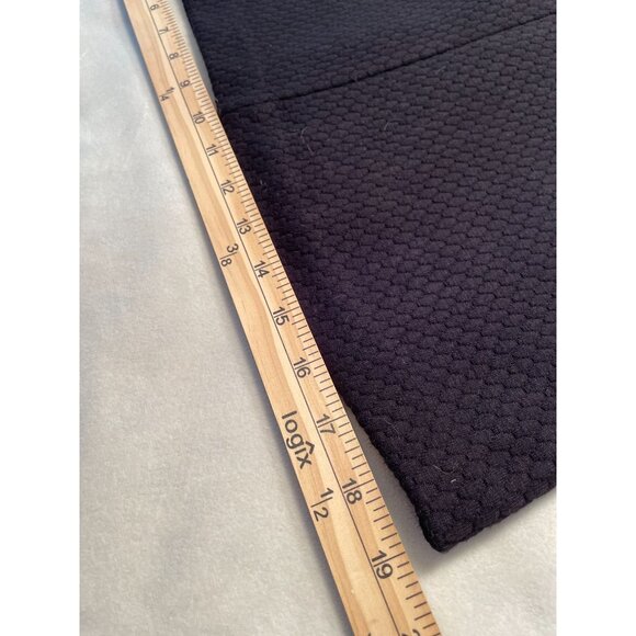 Boden Texture Mid Length Black Dress Pockets 3/4 Sleeves Y2K Classic Corpcore 2P - Picture 6 of 12